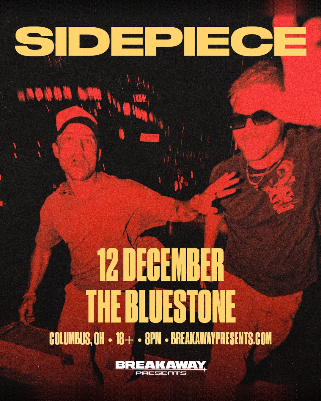 Sidepiece flyer, The Bluestone, Columbus, Saturday, December 12, 2026