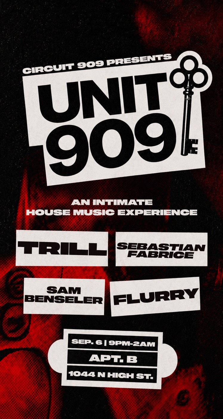 UNIT 909 flyer, APT. B, Sunday, September 6, 2026